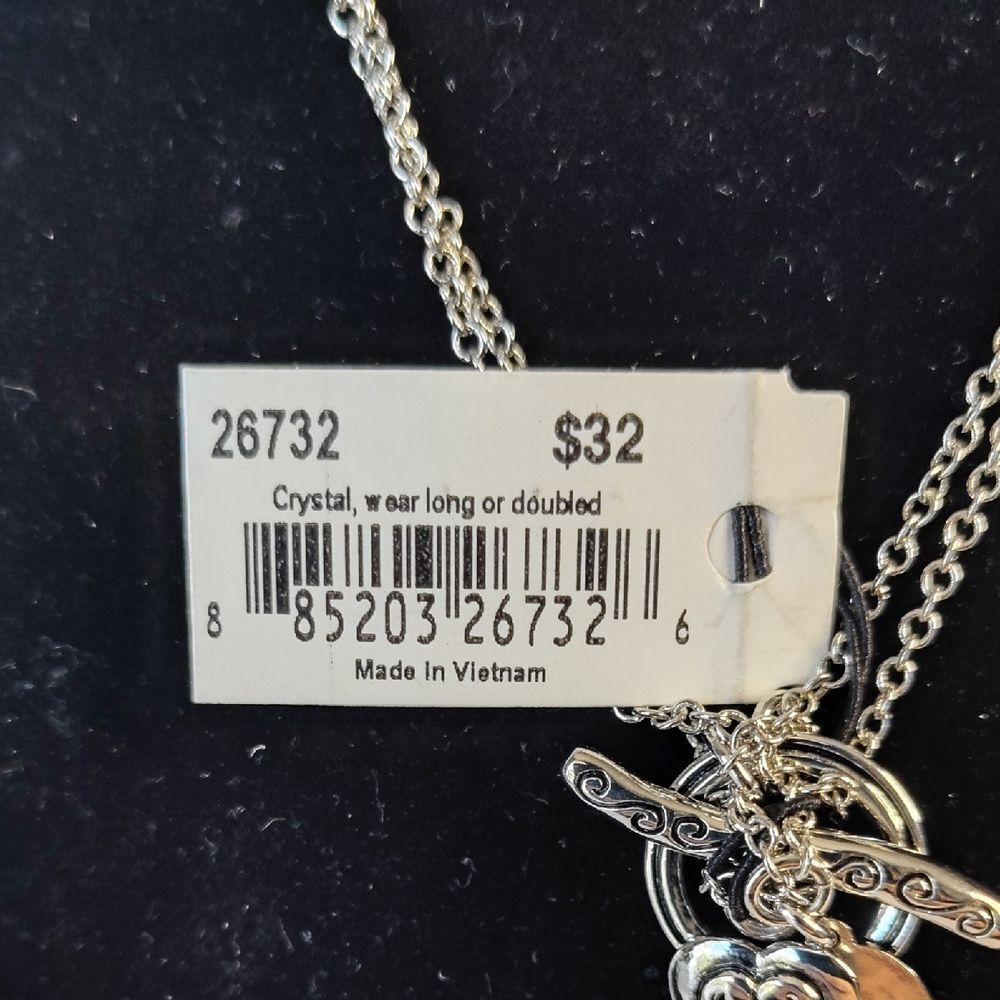 Cookie Lee Silver Heart Pendant Necklace - Picture 5 of 5